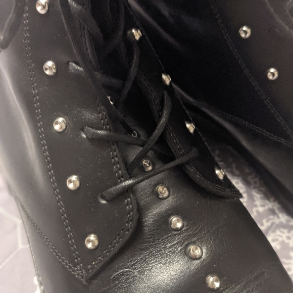 IRO like new, military studded lux leather boots - Picture 7 of 11